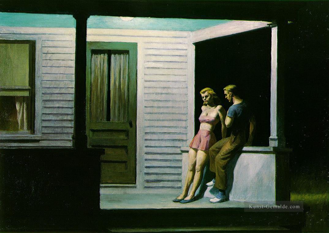 Sommerabend Edward Hopper Ölgemälde